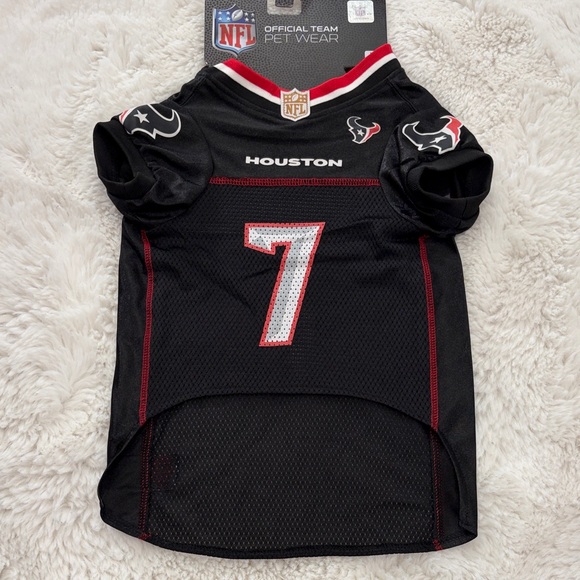 NFL Houston Texans Black Pet Jersey,Size L - Picture 11 of 16